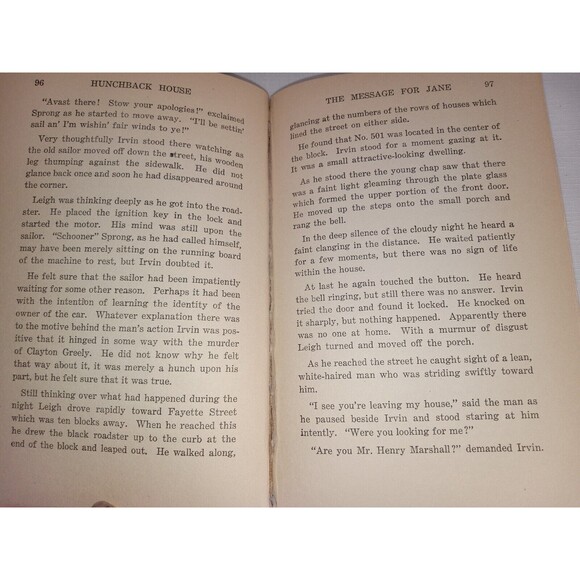 1929 Hunchback House by Donald B Hobart VERY RARE 1ST EDITION - Picture 7 of 11